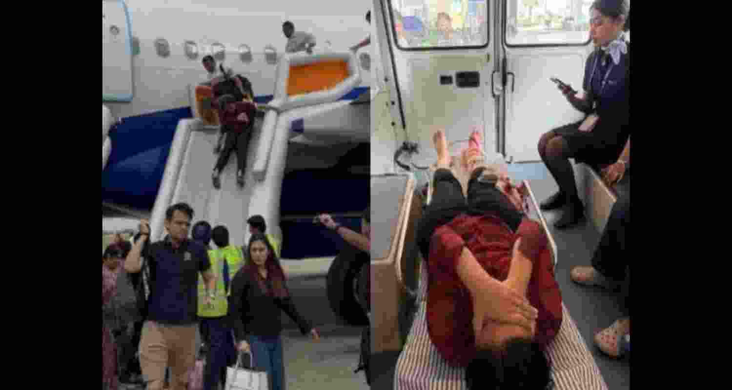 Emergency evacuation carried out at Chandigarh airport after smoke from a power bank triggered alarm. Emergency evacuation carried out at Chandigarh airport after smoke from a power bank triggered alarm.