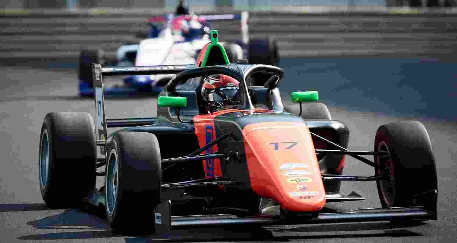 A formula 4 race car in Dubai. A formula 4 race car in Dubai.