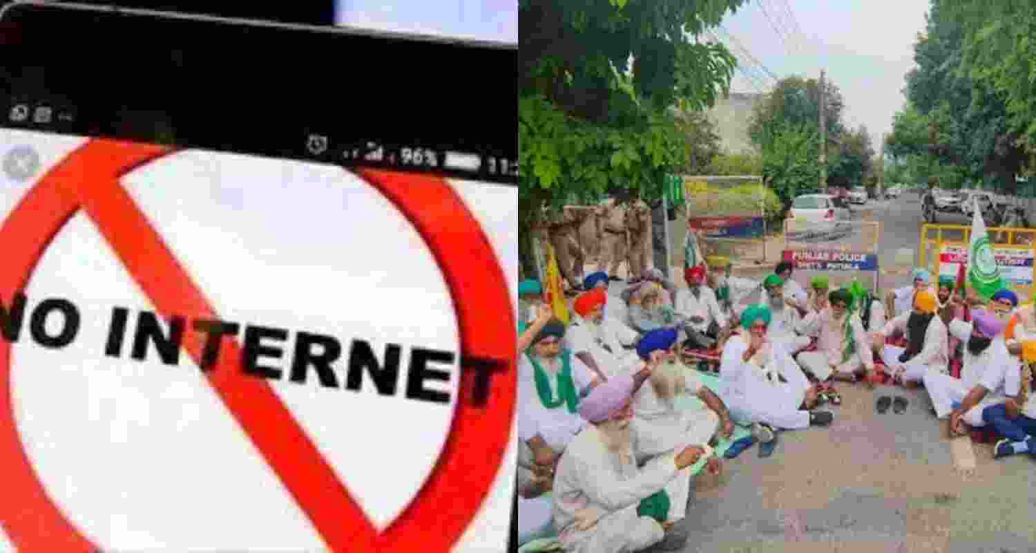 Haryana's Home Affairs department announced the suspension of mobile internet services, bulk SMS, and dongle services in seven districts on Sunday. Representative Image. Haryana's Home Affairs department announced the suspension of mobile internet services, bulk SMS, and dongle services in seven districts on Sunday. Representative Image.