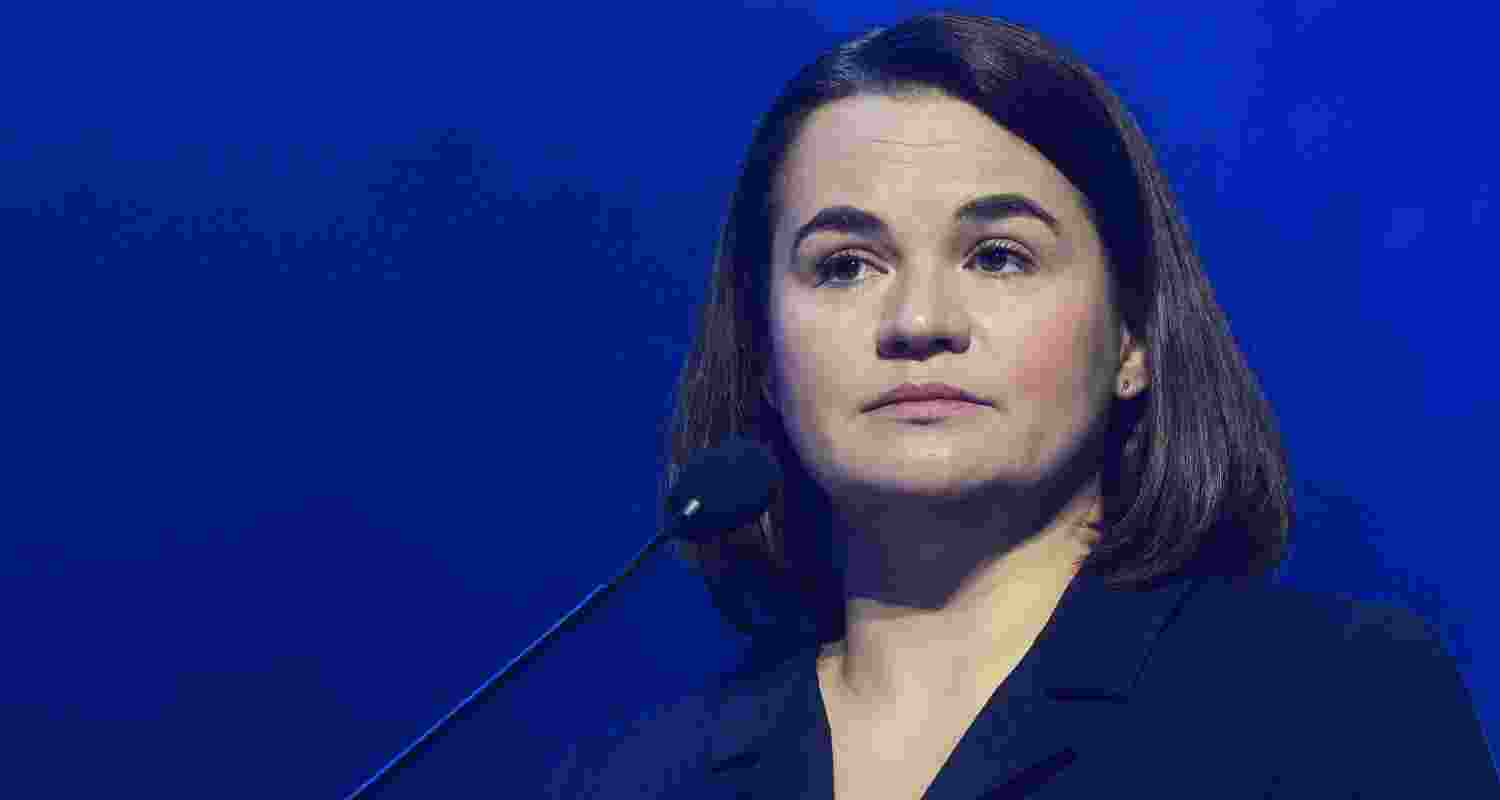 Belarusian opposition leader Sviatlana Tsikhanouskaya. Belarusian opposition leader Sviatlana Tsikhanouskaya.