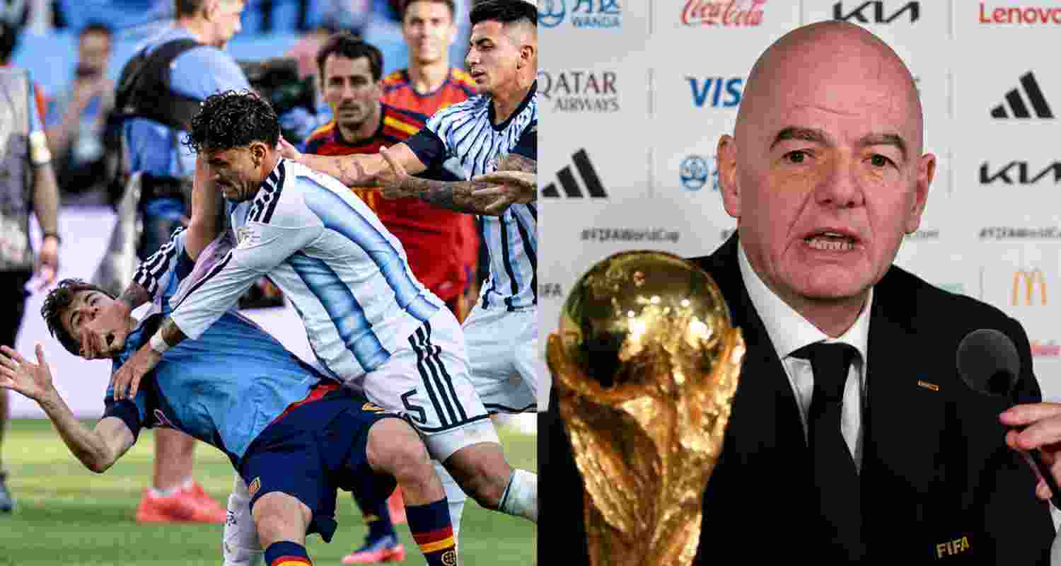FIFA charged Argentina's football association and several players over the World Cup final brawl, a political banner and alleged fan misconduct. FIFA charged Argentina's football association and several players over the World Cup final brawl, a political banner and alleged fan misconduct.