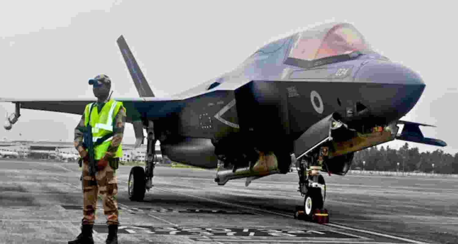 After month-long snag in Kerala, British F-35 fighter jet finally flies home. After month-long snag in Kerala, British F-35 fighter jet finally flies home.