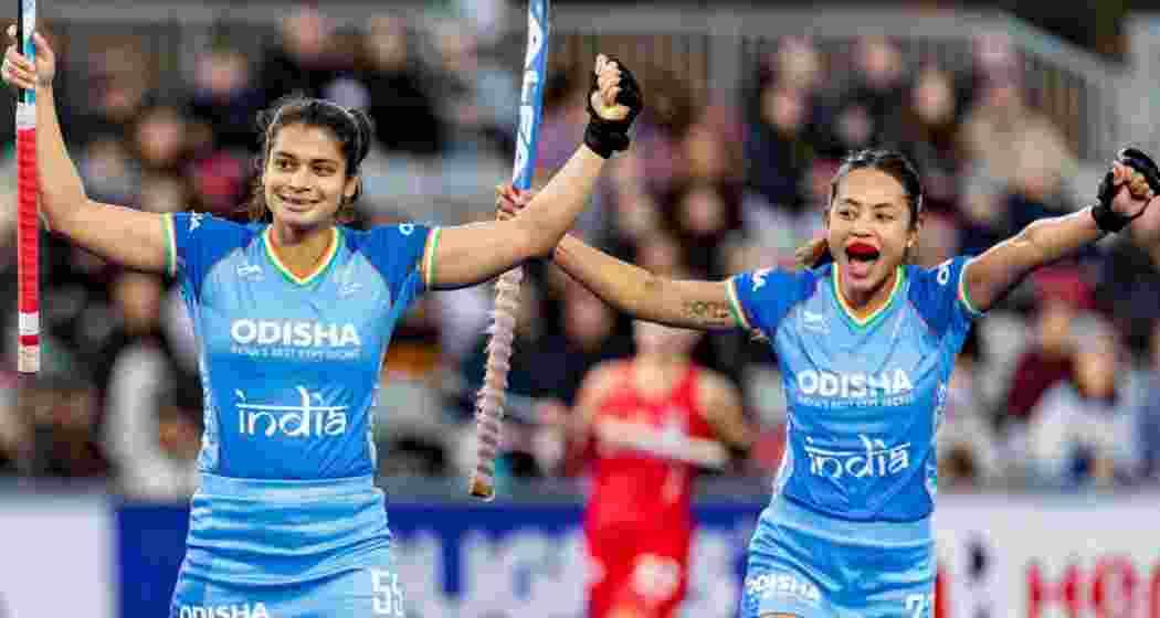 Indian players in action during the FIH Women's Nations Cup. Indian players in action during the FIH Women's Nations Cup.