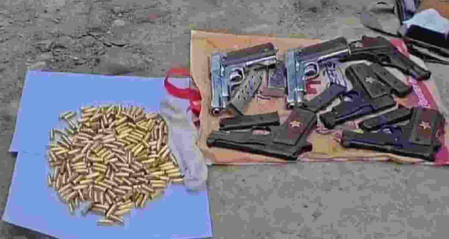 WB CID seizes cache of firearms, accused woman arrested WB CID seizes cache of firearms, accused woman arrested