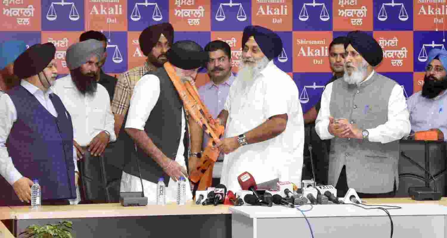 Former IAS officer Kanwaljeet Singh Cheema joins the Shiromani Akali Dal (SAD) on Thursday. Former IAS officer Kanwaljeet Singh Cheema joins the Shiromani Akali Dal (SAD) on Thursday.