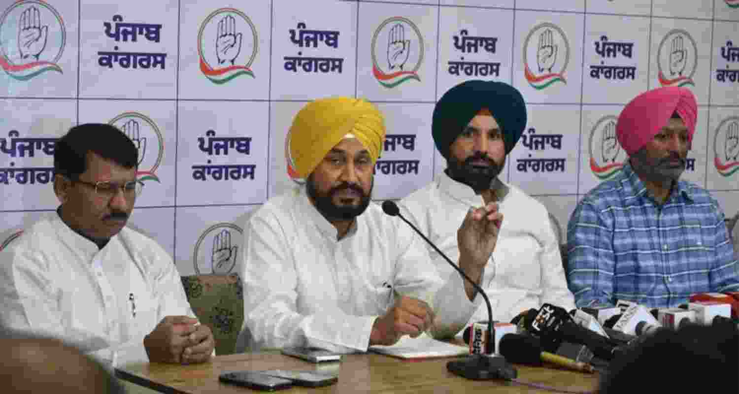 Former Punjab CM Charanjit Singh Channi during a press conference in Chandigarh. Former Punjab CM Charanjit Singh Channi during a press conference in Chandigarh.