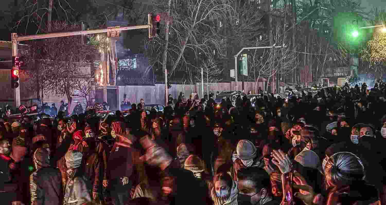 While acknowledging that the killings of protesters is “significant” and that his administration would “act accordingly”, Trump called on Tehran to “show humanity”. While acknowledging that the killings of protesters is “significant” and that his administration would “act accordingly”, Trump called on Tehran to “show humanity”.