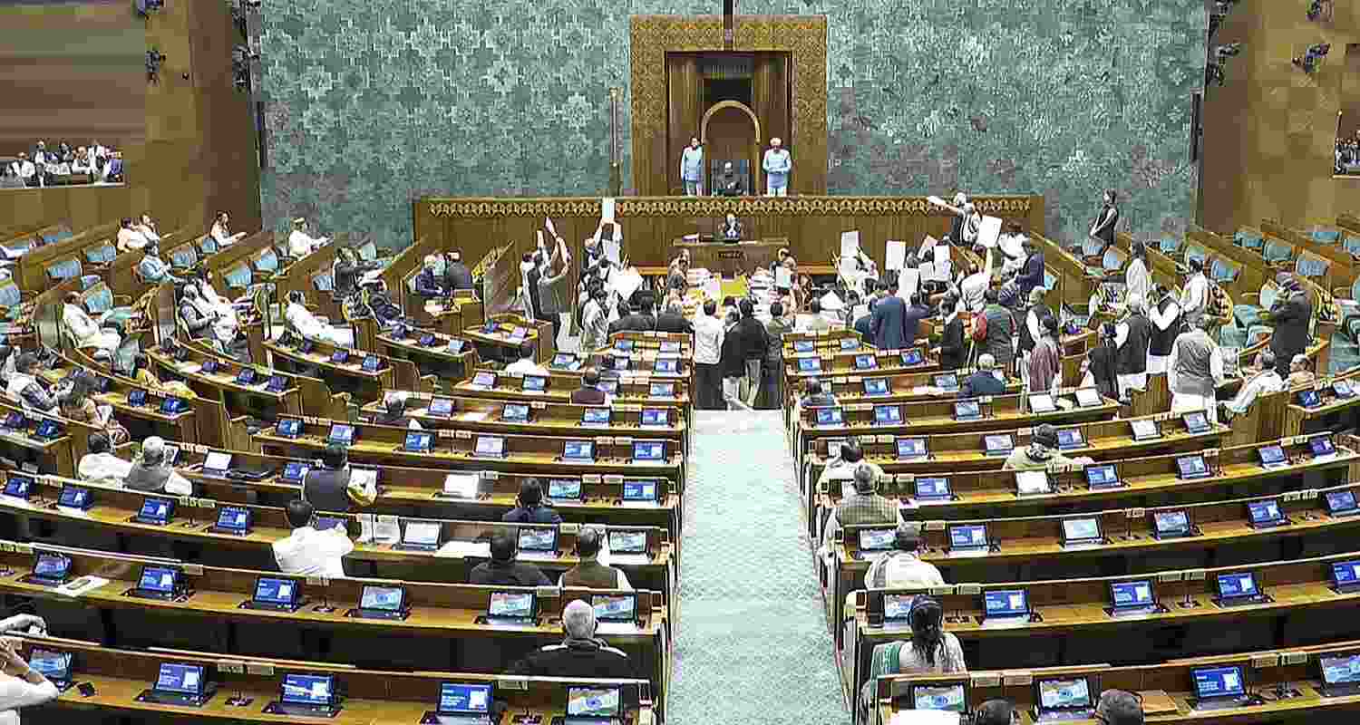 In an unprecedented development, the Lok Sabha passed the Motion of Thanks on Thursday without the prime minister’s customary reply scheduled a day earlier following relentless sloganeering by opposition MPs In an unprecedented development, the Lok Sabha passed the Motion of Thanks on Thursday without the prime minister’s customary reply scheduled a day earlier following relentless sloganeering by opposition MPs