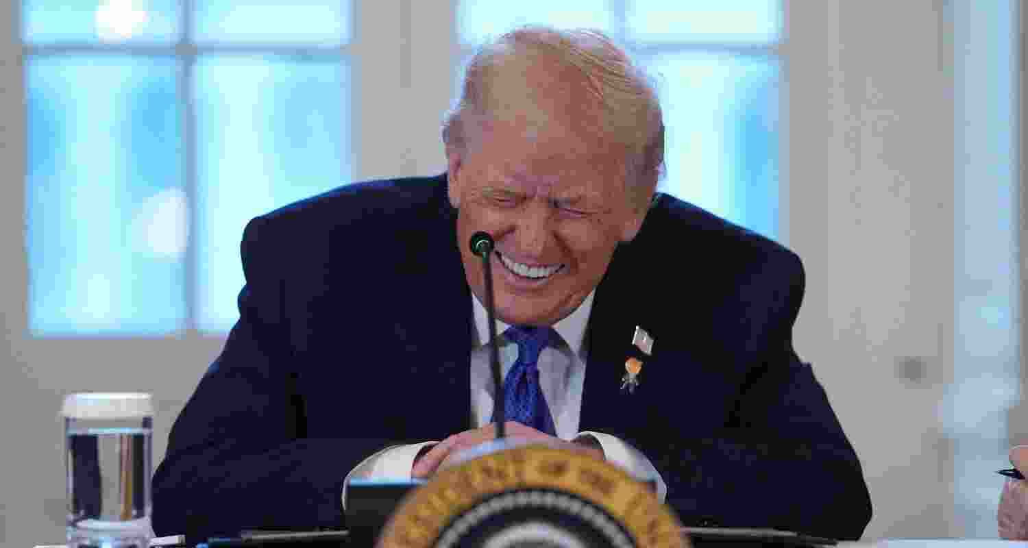 Trump was interacting with the press in the White House a week after US’ special Delta Force raided Caracas and captured Venezuelan President Nicolás Maduro and his wife, Cilia Flores, from the country’s largest military base during the early hours of last Saturday Trump was interacting with the press in the White House a week after US’ special Delta Force raided Caracas and captured Venezuelan President Nicolás Maduro and his wife, Cilia Flores, from the country’s largest military base during the early hours of last Saturday