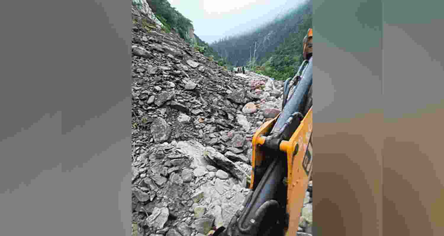 Gangotri, Yamunotri Highways blocked in Uttarkashi. Gangotri, Yamunotri Highways blocked in Uttarkashi.