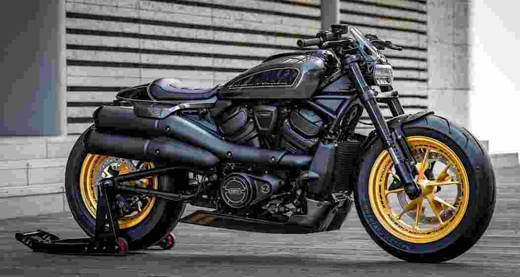 A Harley-Davidson P-Type Sportster. A Harley-Davidson P-Type Sportster.