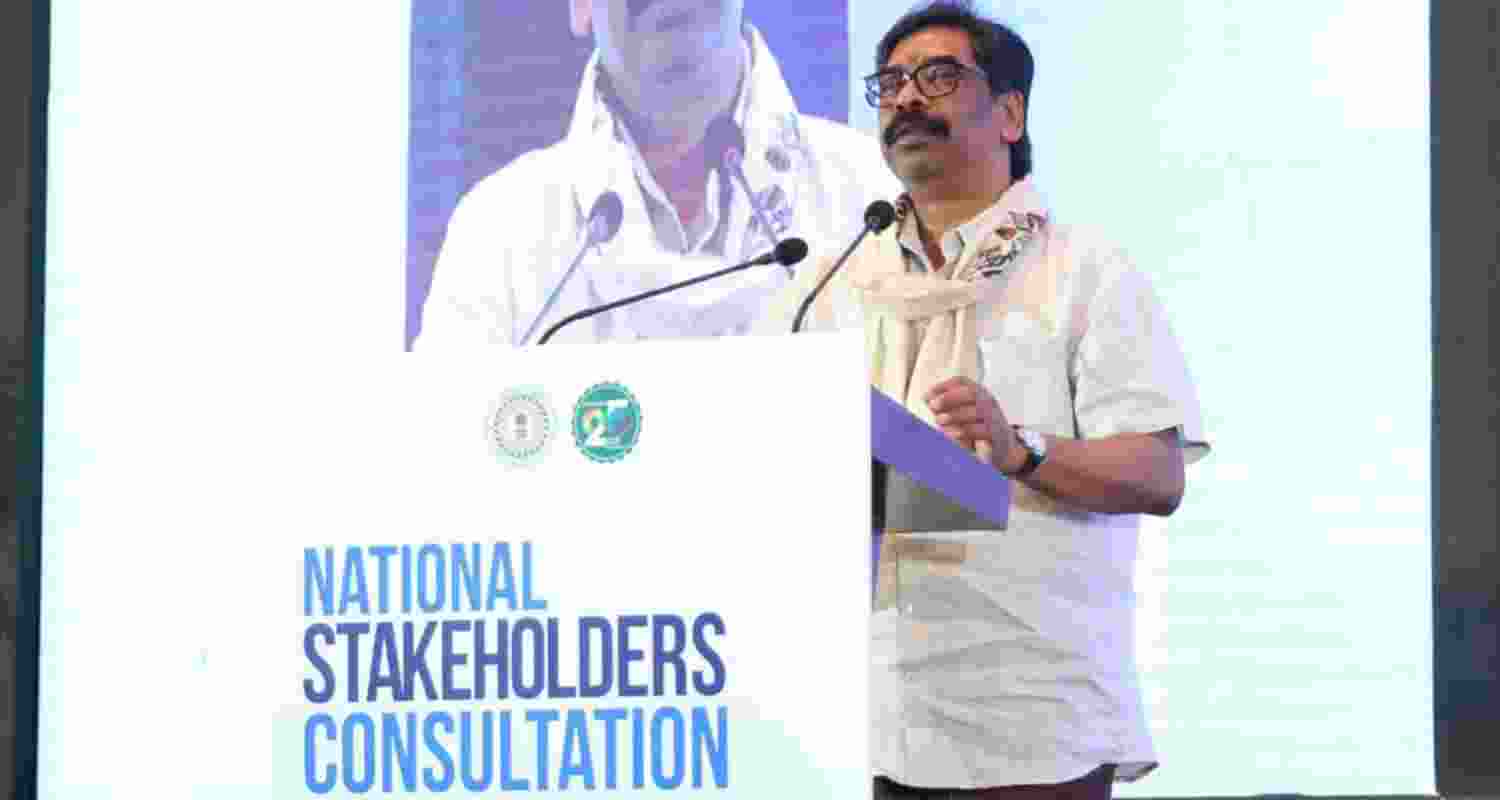 Hemant Soren launched Jharkhand Vision 2050 consultations, outlining an AI, technology and innovation-led roadmap to boost investment, jobs and growth. Hemant Soren launched Jharkhand Vision 2050 consultations, outlining an AI, technology and innovation-led roadmap to boost investment, jobs and growth.
