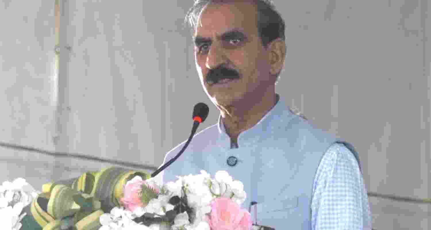Himachal Pradesh Chief Minister Sukhvinder Singh Sukhu. Himachal Pradesh Chief Minister Sukhvinder Singh Sukhu.