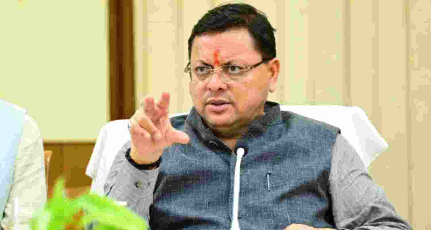 Uttarakhand CM Dhami. Uttarakhand CM Dhami.