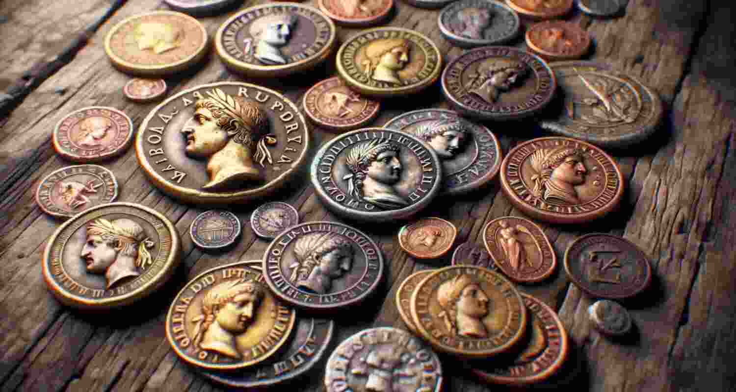 Two Suspects Caught With Ancient Roman Coins In Egypt. Image For Representative Use Only. Two Suspects Caught With Ancient Roman Coins In Egypt. Image For Representative Use Only.