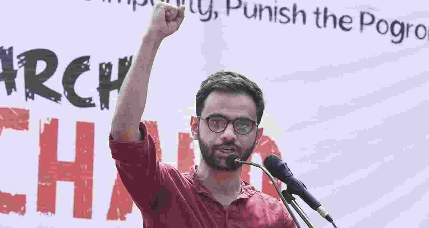 Delhi Court to Decide Umar Khalid's Bail Tomorrow in UAPA Case. Image X. Delhi Court to Decide Umar Khalid's Bail Tomorrow in UAPA Case. Image X.
