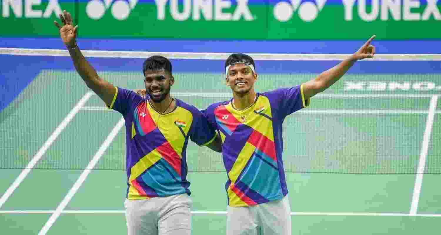 Chirag Shetty and Satwiksairaj Rankireddy won French Open. File Image. Chirag Shetty and Satwiksairaj Rankireddy won French Open. File Image.