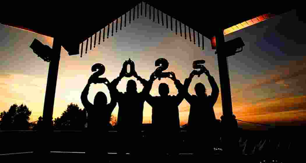 People celebrate on the eve of the new year 2025, in Shimla, Himachal Pradesh, Tuesday, Dec. 31, 2024. People celebrate on the eve of the new year 2025, in Shimla, Himachal Pradesh, Tuesday, Dec. 31, 2024.