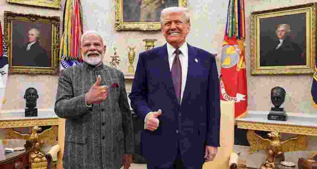 Indian President Narendra Modi with US President Donald Trump at the White House. (File photo) Indian President Narendra Modi with US President Donald Trump at the White House. (File photo)
