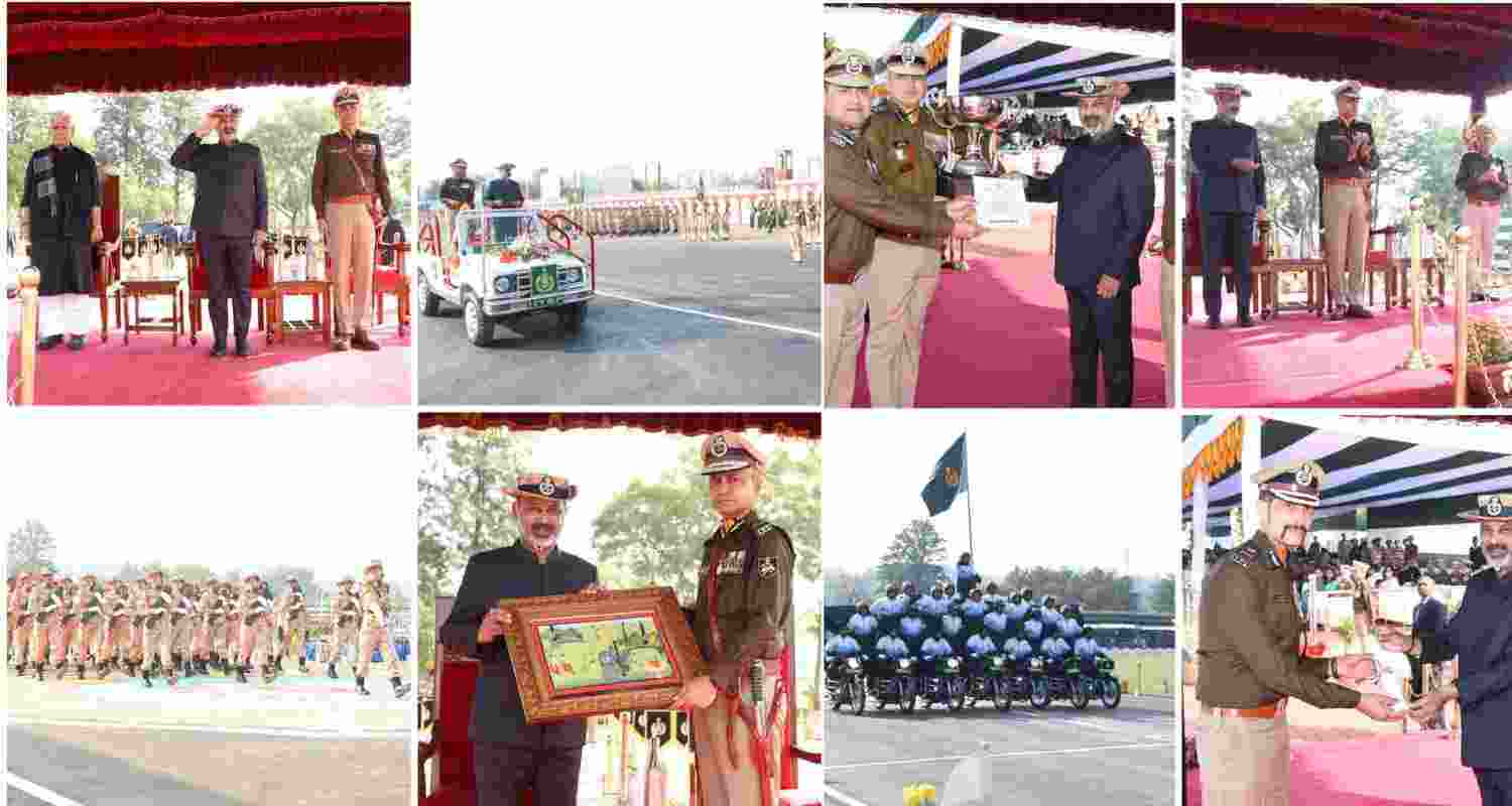 ITBP marked its 64th Raising Day in Udhampur with a grand parade. ITBP marked its 64th Raising Day in Udhampur with a grand parade.