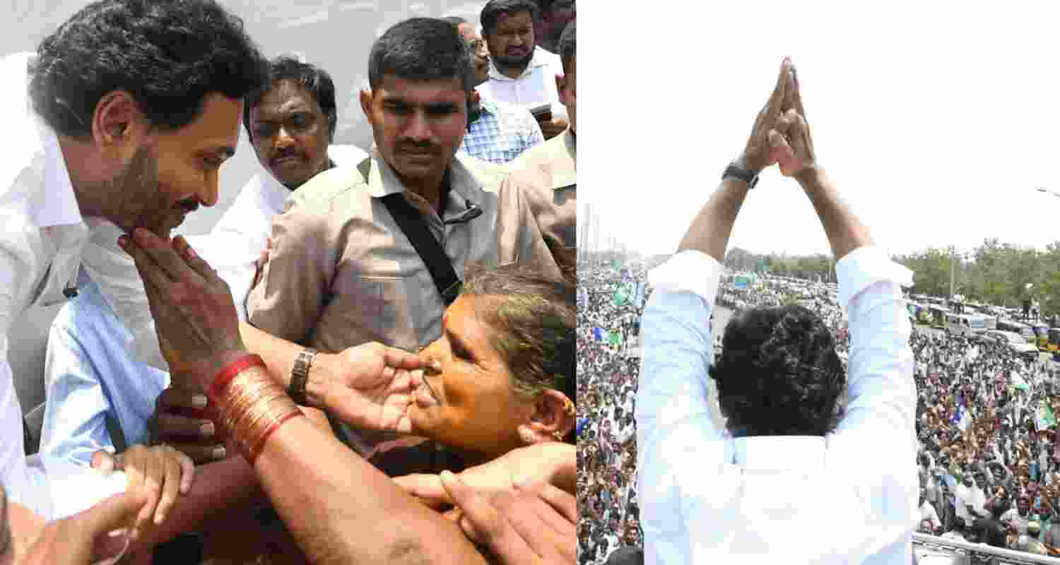 Andhra CM Jagan Mohan Reddy files nomination for Pulivendula seat Andhra CM Jagan Mohan Reddy files nomination for Pulivendula seat
