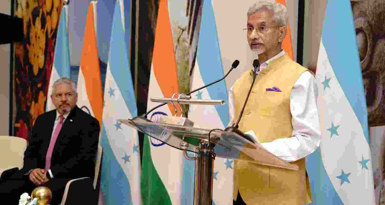 External affairs minister S Jaishankar speaking to media on Thursday. External affairs minister S Jaishankar speaking to media on Thursday.