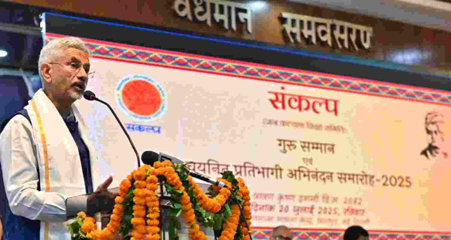 Union External Affairs Minister S Jaishankar poses for a selfie with the fresh batch of entrants to the civil services during their felicitation program organised by Samkalp Foundation, in New Delhi. Union External Affairs Minister S Jaishankar poses for a selfie with the fresh batch of entrants to the civil services during their felicitation program organised by Samkalp Foundation, in New Delhi.