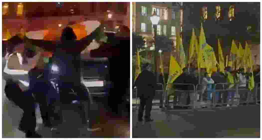 External Affairs Minister S. Jaishankar's convoy faced an attempted assault by Khalistani extremists in London late on Wednesday (local time, London), where a protestor tore the Indian flag as police remained unresponsive. External Affairs Minister S. Jaishankar's convoy faced an attempted assault by Khalistani extremists in London late on Wednesday (local time, London), where a protestor tore the Indian flag as police remained unresponsive.