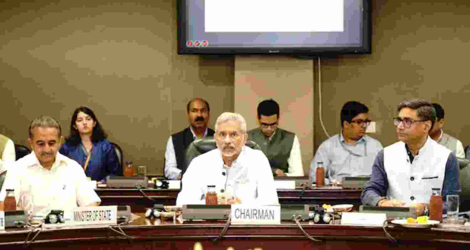 External Affairs Minister (EAM) S Jaishankar chaired the Consultative Committee meeting of this morning in Delhi. External Affairs Minister (EAM) S Jaishankar chaired the Consultative Committee meeting of this morning in Delhi.