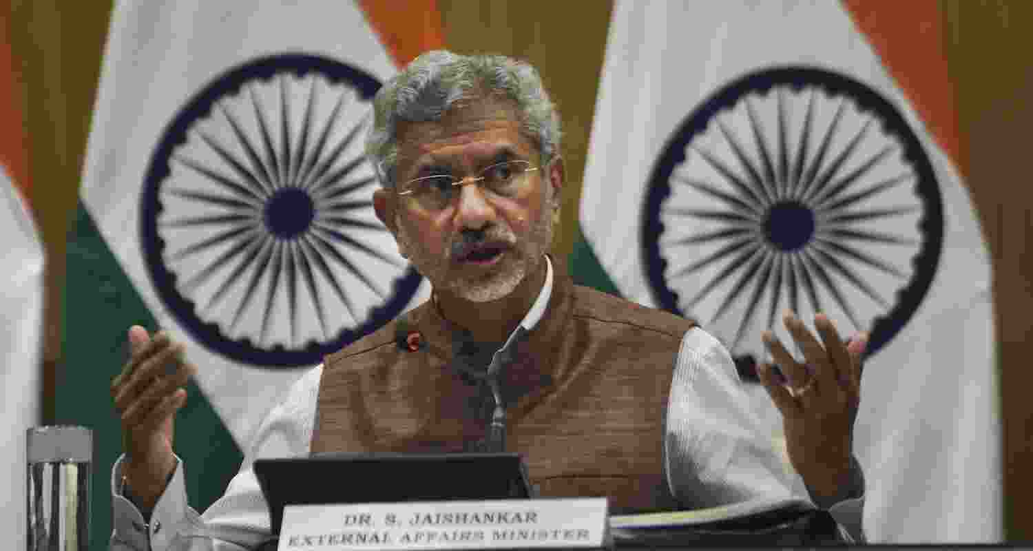 Foreign Minister S Jaishankar - file image. Foreign Minister S Jaishankar - file image.