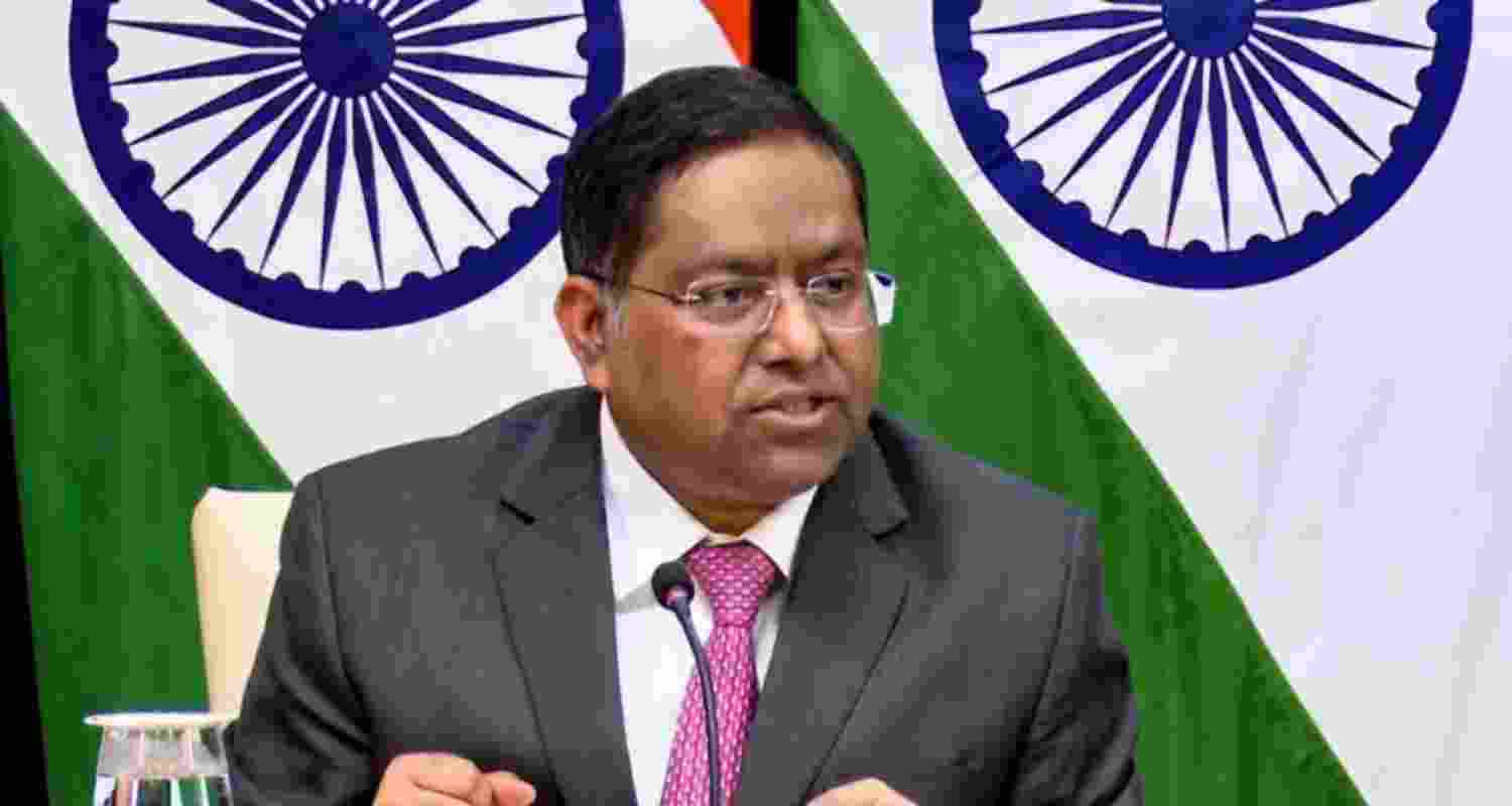 Ministry of External Affairs spokesperson Randhir Jaiswal. Image: X Ministry of External Affairs spokesperson Randhir Jaiswal. Image: X