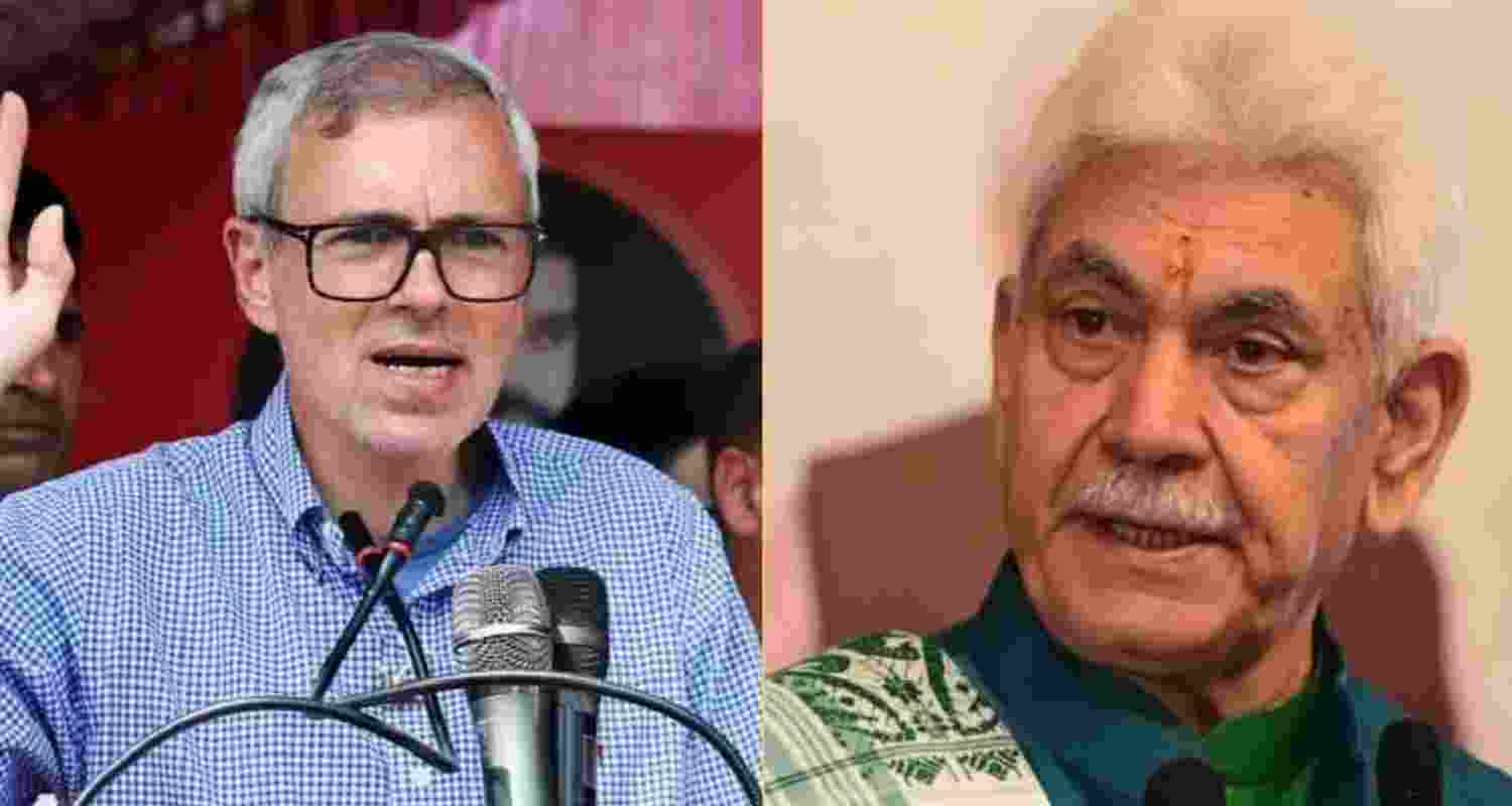Jammu and Kashmir Chief Minister Omar Abdullah and Lieutenant Governor Manoj Sinha. Jammu and Kashmir Chief Minister Omar Abdullah and Lieutenant Governor Manoj Sinha.