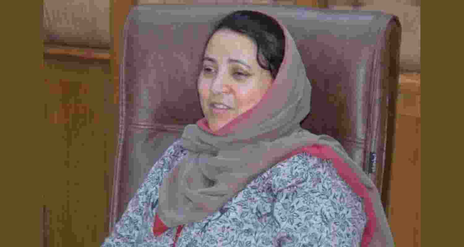 Jammu and Kashmir Health and Medical Education Minister Sakeena Itoo Jammu and Kashmir Health and Medical Education Minister Sakeena Itoo