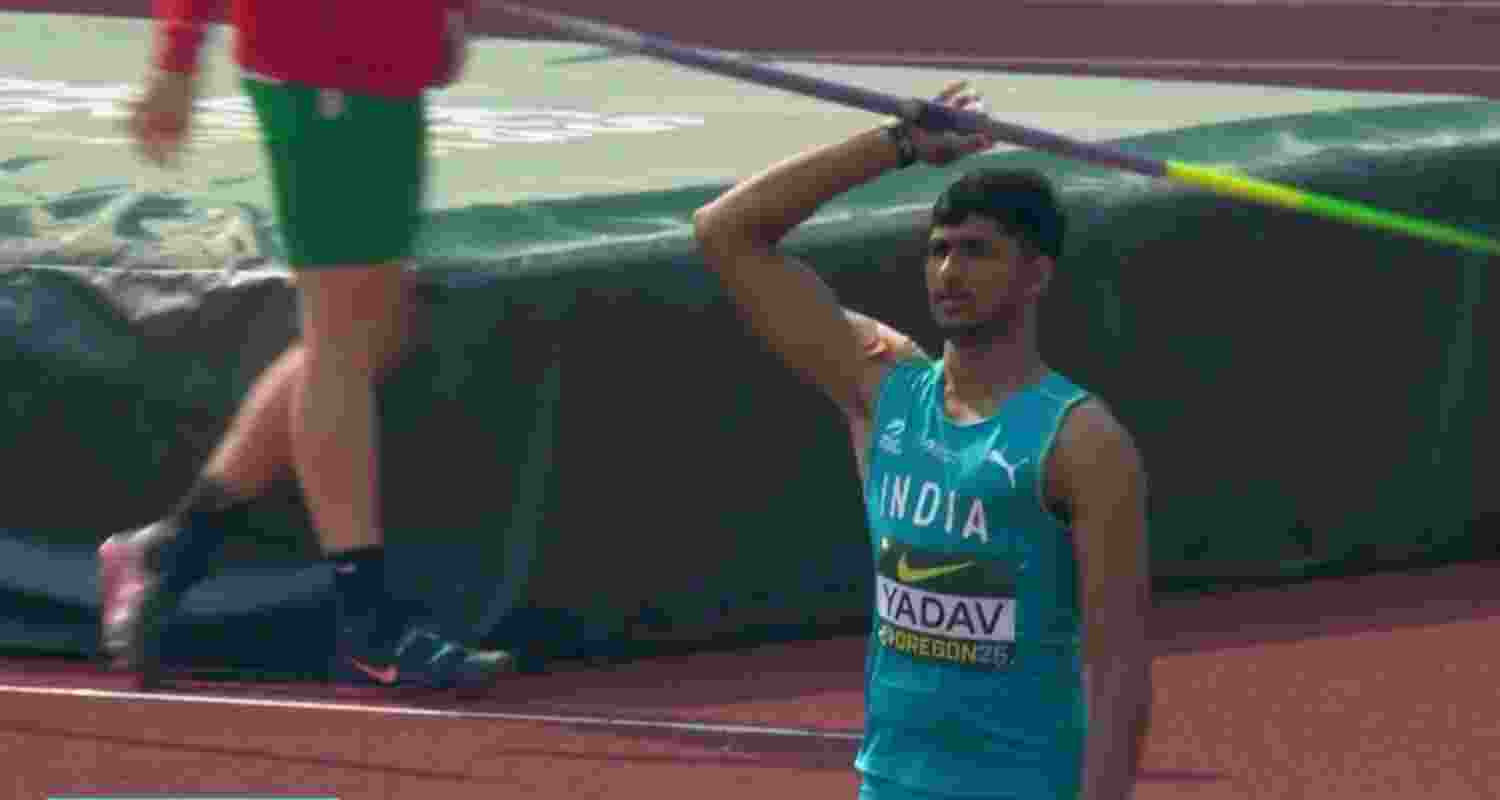 Javelin thrower Ashish Yadav ended at second spot overall in the qualification round, behind South Africa’s title favourite Jan-Hendrik Heymans. Javelin thrower Ashish Yadav ended at second spot overall in the qualification round, behind South Africa’s title favourite Jan-Hendrik Heymans.