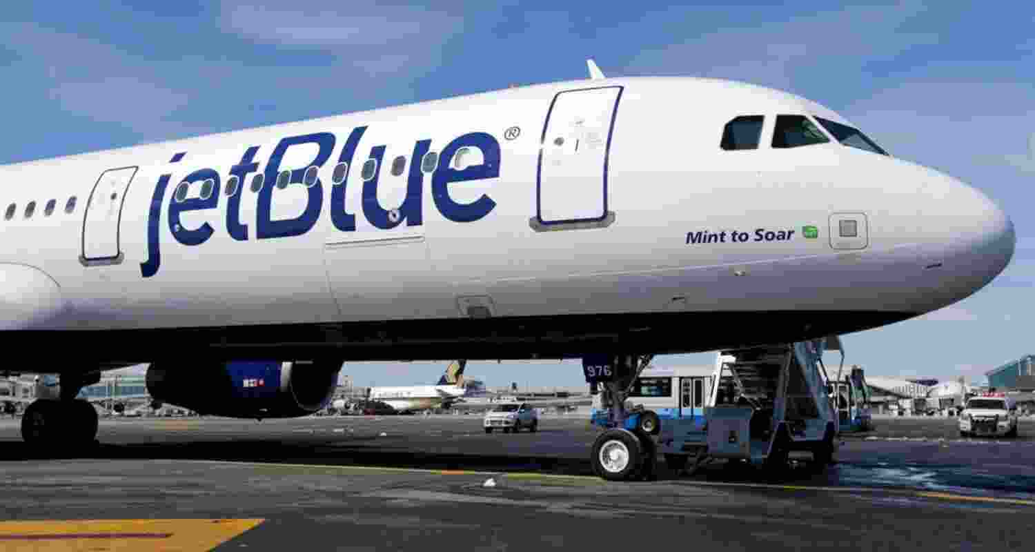 A Jetblue aircraft. Image via X. A Jetblue aircraft. Image via X.