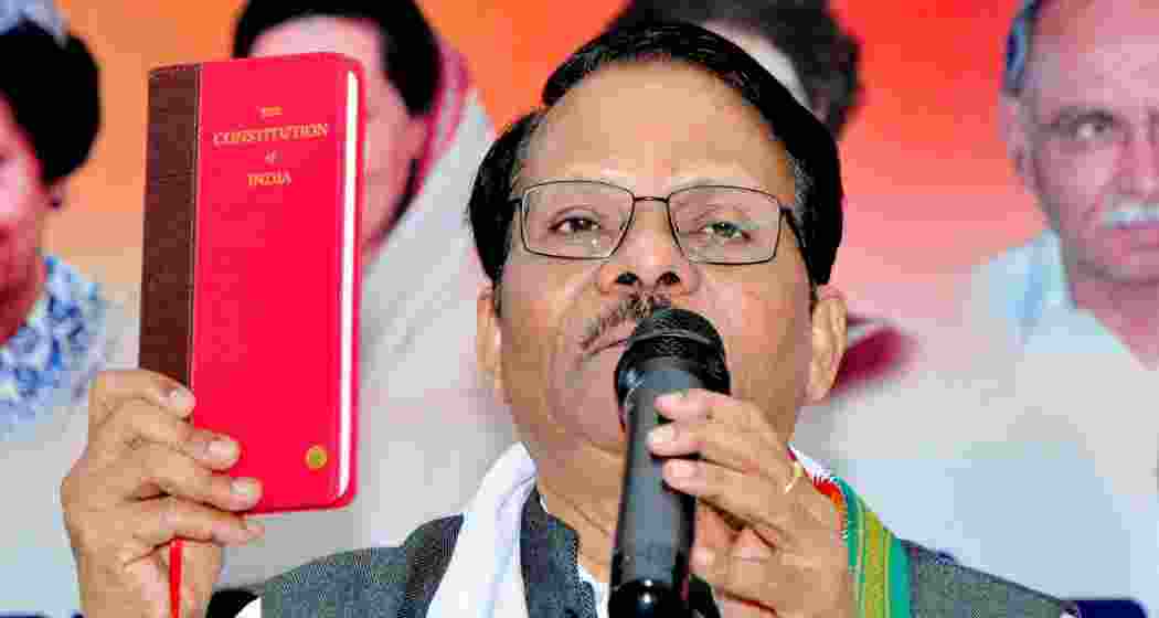 Newly appointed in-charge of Jharkhand Congress unit, K Raju. File photo. Newly appointed in-charge of Jharkhand Congress unit, K Raju. File photo.