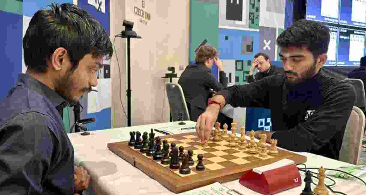 Aravindh Chithambaram beats D Gukesh at the 6th round of the Prague Masters 2026. Aravindh Chithambaram beats D Gukesh at the 6th round of the Prague Masters 2026.