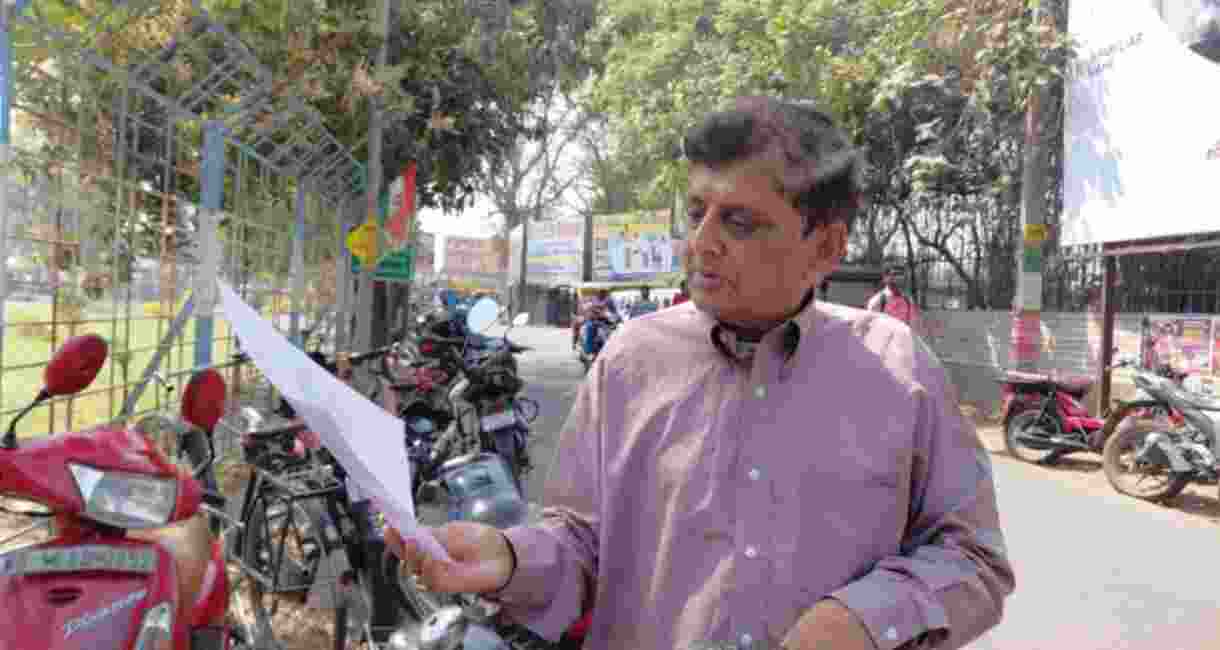 Alok Mukherjee, a resident of Rathtala, was seen among hundreds gathered outside the Chinsurah Sadar Subdivision Administrator’s office in Hooghly. He had come to collect a form under the state government’s ‘Yuva Saathi’ scheme for his son, Arnab Mukherjee, who is currently pursuing MTech at the Indian Institute of Technology Guwahati. Alok Mukherjee, a resident of Rathtala, was seen among hundreds gathered outside the Chinsurah Sadar Subdivision Administrator’s office in Hooghly. He had come to collect a form under the state government’s ‘Yuva Saathi’ scheme for his son, Arnab Mukherjee, who is currently pursuing MTech at the Indian Institute of Technology Guwahati.