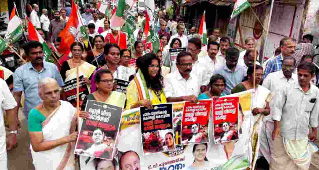 Protests continue after Kottayam hospital building collapse Protests continue after Kottayam hospital building collapse
