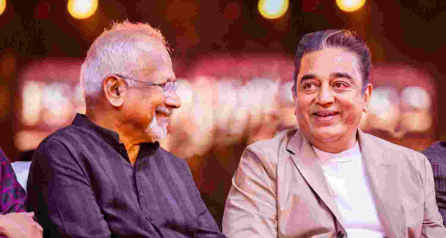 Star Kamal Haasan and veteran filmmaker Mani Ratnam. Image: X Star Kamal Haasan and veteran filmmaker Mani Ratnam. Image: X