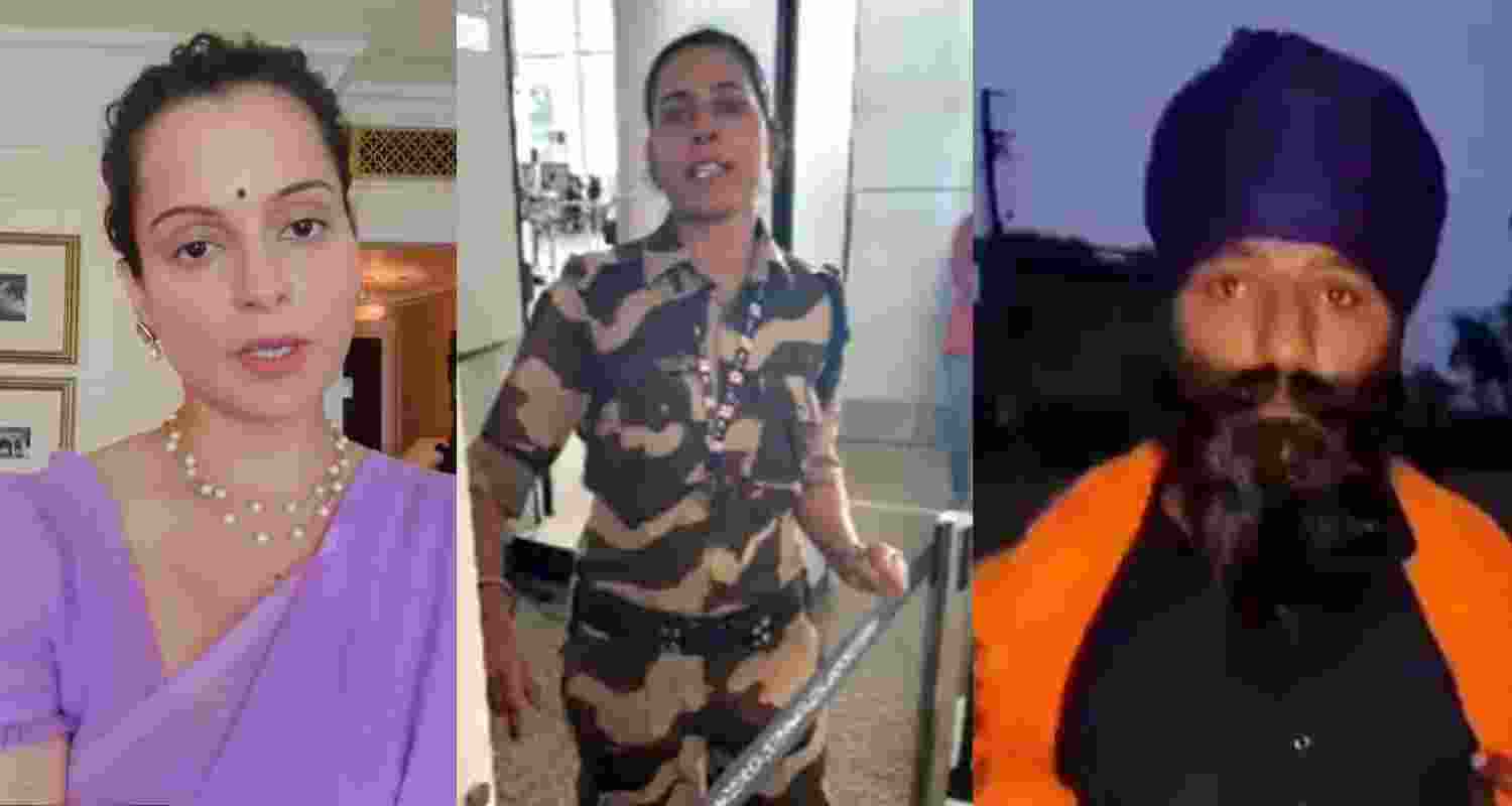 Kangana Ranaut (left), Kulwinder Kaur (centre), and Sher Singh Mahiwal (right). Kangana Ranaut (left), Kulwinder Kaur (centre), and Sher Singh Mahiwal (right).