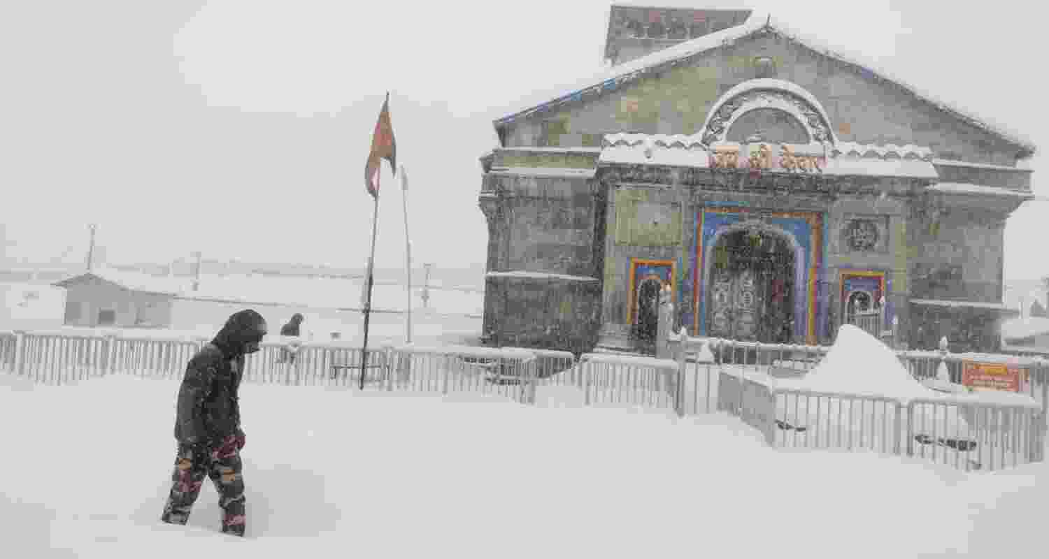 Kedarnath experiencing extreme winter conditions. Kedarnath experiencing extreme winter conditions.