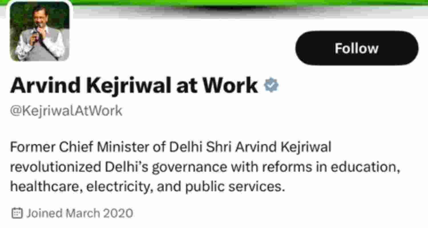 A screenshot of the now renamed X account. Via X. A screenshot of the now renamed X account. Via X.