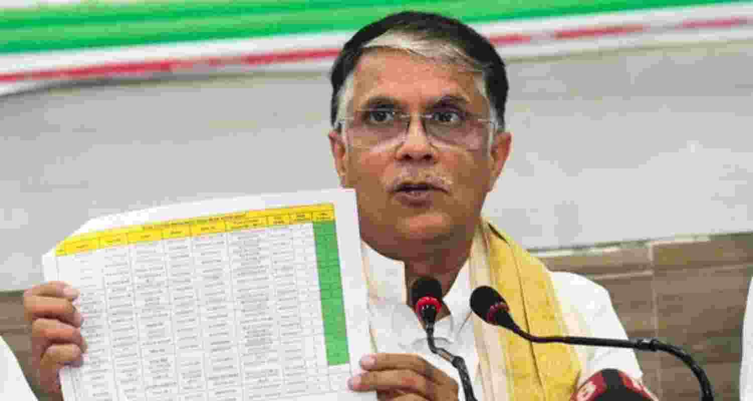 BJP’s Amit Malviya alleges Congress spokesperson Pawan Khera holds two EPIC numbers. BJP’s Amit Malviya alleges Congress spokesperson Pawan Khera holds two EPIC numbers.