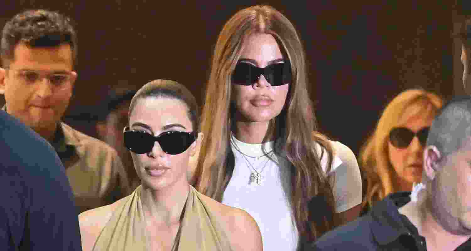 Kim and Khloe Kardashian in Mumbai for Ambani wedding Kim and Khloe Kardashian in Mumbai for Ambani wedding