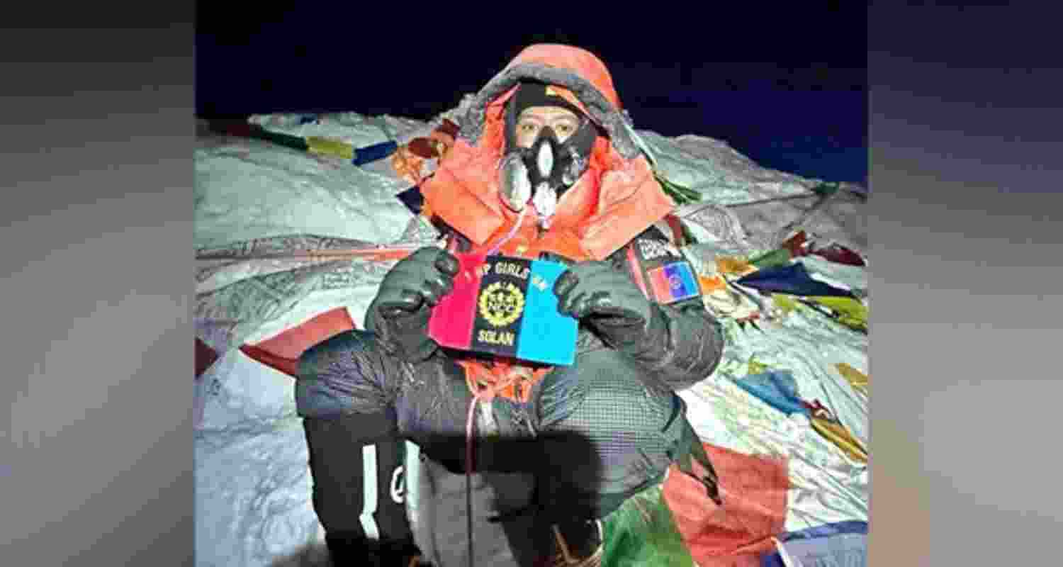 Kritika Sharma from the remote village of Gattadhar in Sangrah subdivision of Sirmaur district has successfully scaled the world’s highest peak. Kritika Sharma from the remote village of Gattadhar in Sangrah subdivision of Sirmaur district has successfully scaled the world’s highest peak.