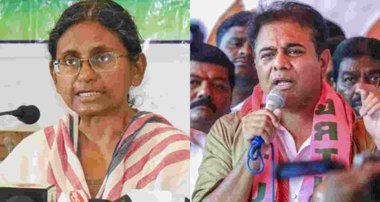 KTR blames Congress for Meenakshi Natarajan’s setback KTR blames Congress for Meenakshi Natarajan’s setback
