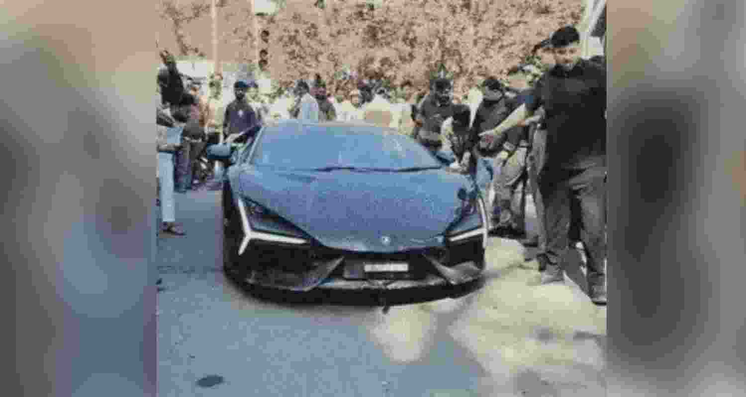 A Lamborghini linked to Shivam Mishra was released from police custody after an Rs 8.5 crore bond was furnished in connection with the February 8 crash. A Lamborghini linked to Shivam Mishra was released from police custody after an Rs 8.5 crore bond was furnished in connection with the February 8 crash.