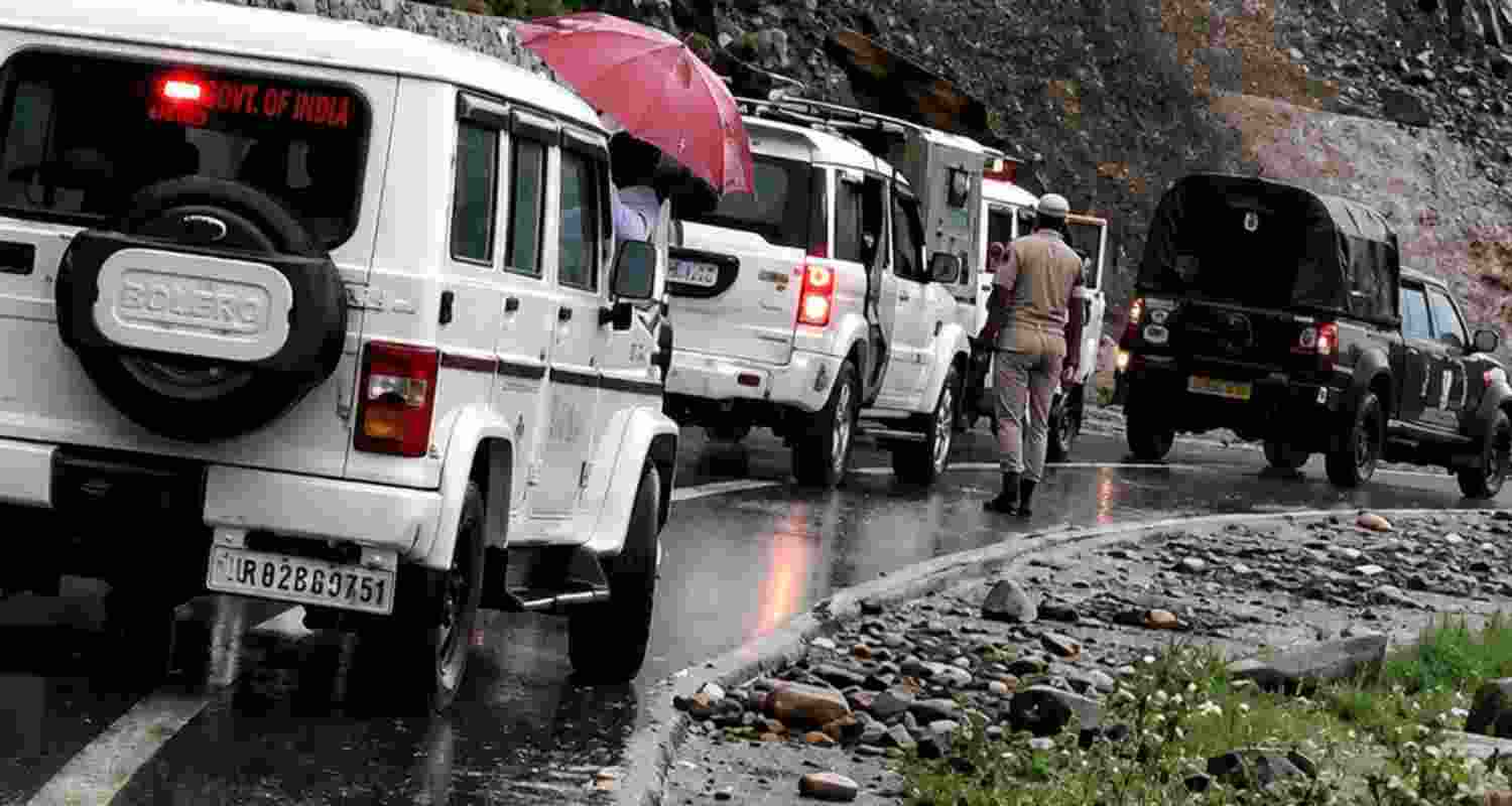Traffic on Jammu-Srinagar NH-44 remains suspended after rain-triggered landslides. Doda-Kishtwar road is shut, while Mughal Road stays open. Traffic on Jammu-Srinagar NH-44 remains suspended after rain-triggered landslides. Doda-Kishtwar road is shut, while Mughal Road stays open.