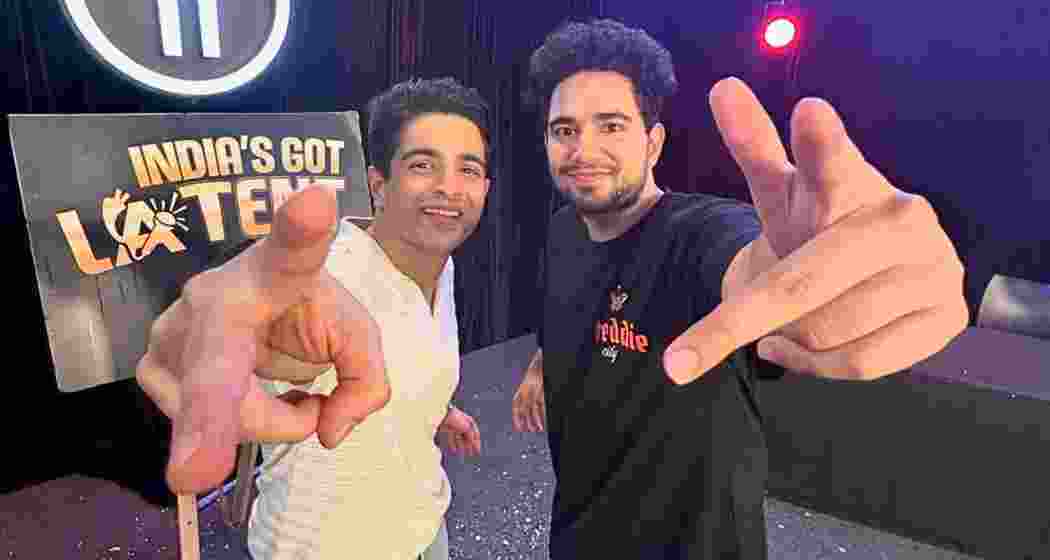 YouTuber Ranveer Allahbadia with India's Got Latent founder Samay Raina. YouTuber Ranveer Allahbadia with India's Got Latent founder Samay Raina.